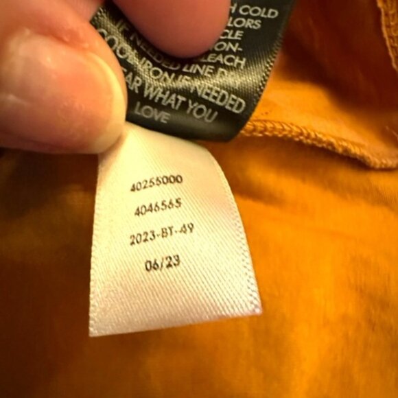 Women’s torrid 1 Burnt Wheat Girlfriend Signature Jersey V-Neck Tee 14 16 1X 1XL - Picture 10 of 10